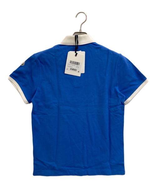 MONCLER（モンクレール）MONCLER (モンクレール) ポロシャツ ブルー サイズ:Mの古着・服飾アイテム