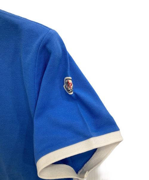 MONCLER（モンクレール）MONCLER (モンクレール) ポロシャツ ブルー サイズ:Mの古着・服飾アイテム