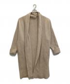 IENAイエナ）の古着「シルクカシミヤ混ロングコート」｜ベージュ
