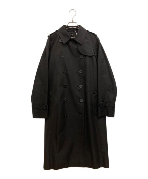 Aquascutum（アクアスキュータム）Aquascutum (アクアスキュータム) トレンチコート ブラック サイズ:8の古着・服飾アイテム