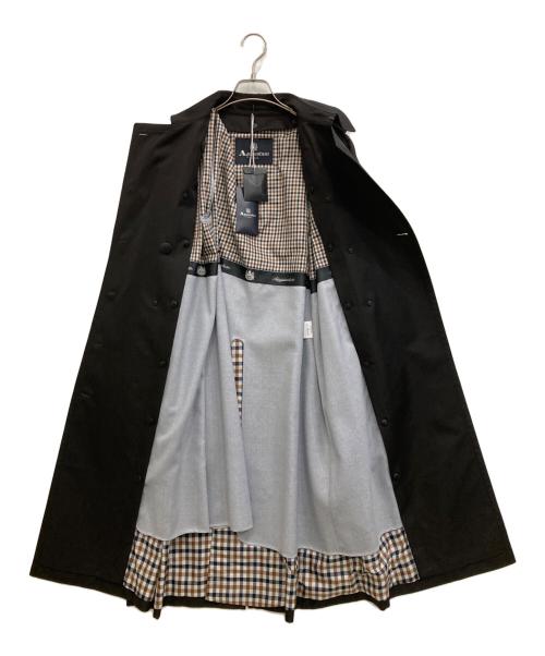 Aquascutum（アクアスキュータム）Aquascutum (アクアスキュータム) トレンチコート ブラック サイズ:8の古着・服飾アイテム