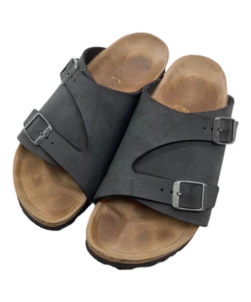 BIRKENSTOCK（ビルケンシュトック）BIRKENSTOCK (ビルケンシュトック) レザーサンダル グレー サイズ:24の古着・服飾アイテム