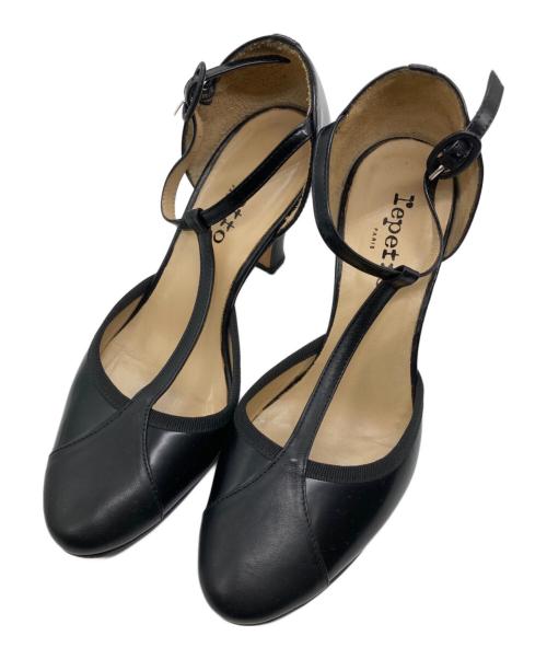 repetto（レペット）repetto (レペット) BAYA レザーTストラップパンプス ブラック サイズ:23.5の古着・服飾アイテム