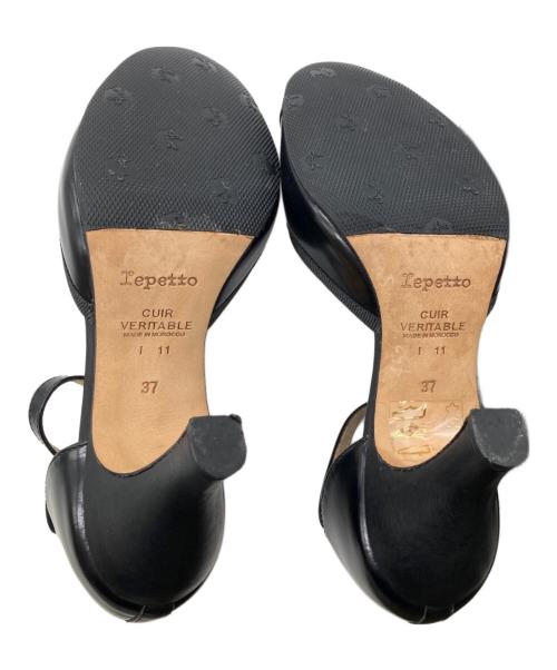 repetto（レペット）repetto (レペット) BAYA レザーTストラップパンプス ブラック サイズ:23.5の古着・服飾アイテム