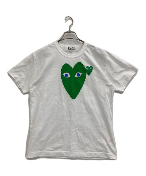 PLAY COMME des GARCONS（プレイコムデギャルソン）PLAY COMME des GARCONS (プレイコムデギャルソン) Printed Heart T-Shirt ホワイト サイズ:Mの古着・服飾アイテム