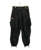 UFO JEANSユーフォージーンズ）の古着「パラシュートパンツ」｜ブラック