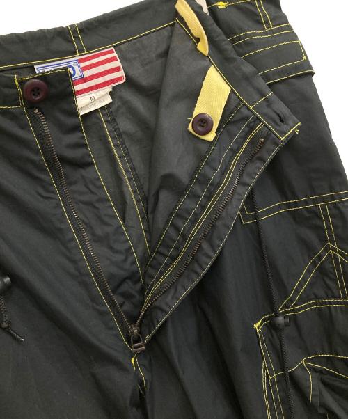 UFO JEANS（ユーフォージーンズ）UFO JEANS (ユーフォージーンズ) パラシュートパンツ ブラック サイズ:Mの古着・服飾アイテム