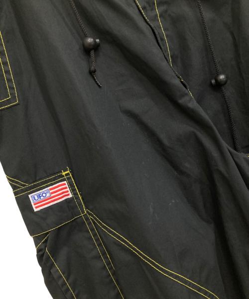 UFO JEANS（ユーフォージーンズ）UFO JEANS (ユーフォージーンズ) パラシュートパンツ ブラック サイズ:Mの古着・服飾アイテム