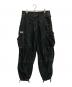 UFO JEANS（ユーフォージーンズ）の古着「パラシュートパンツ」｜ブラック