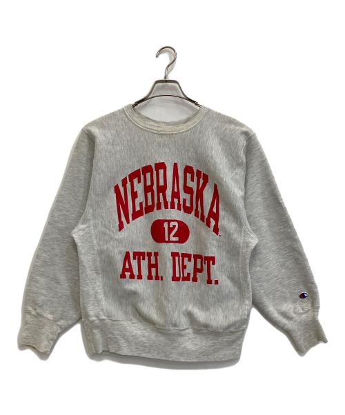 Champion REVERSE WEAVE（チャンピオン リバース ウィーブ）Champion REVERSE WEAVE (チャンピオン リバース ウィーブ) 裏起毛スウェット ライトグレー サイズ:Mの古着・服飾アイテム