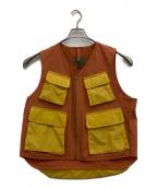 NIGEL CABOURNナイジェルケーボン）の古着「ARMY MULTIPOCKET VEST」｜オレンジ×イエロー