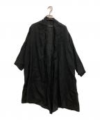 mizuiro-indミズイロインド）の古着「リネンコート」｜ブラック