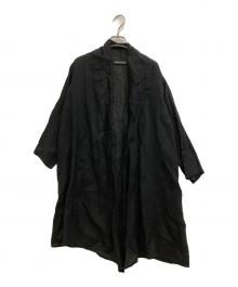 mizuiro-ind（ミズイロインド）の古着「リネンコート」｜ブラック