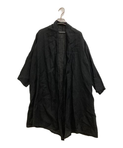 mizuiro-ind（ミズイロインド）mizuiro-ind (ミズイロインド) リネンコート ブラック サイズ:表記無しの古着・服飾アイテム