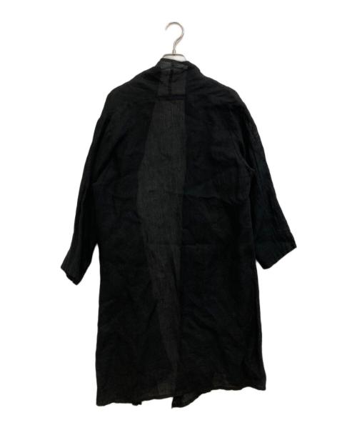 mizuiro-ind（ミズイロインド）mizuiro-ind (ミズイロインド) リネンコート ブラック サイズ:表記無しの古着・服飾アイテム