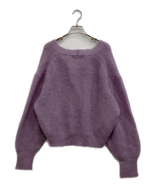Noble（ノーブル）Noble (ノーブル) モヘアカーディガン バイオレット サイズ:表記無しの古着・服飾アイテム