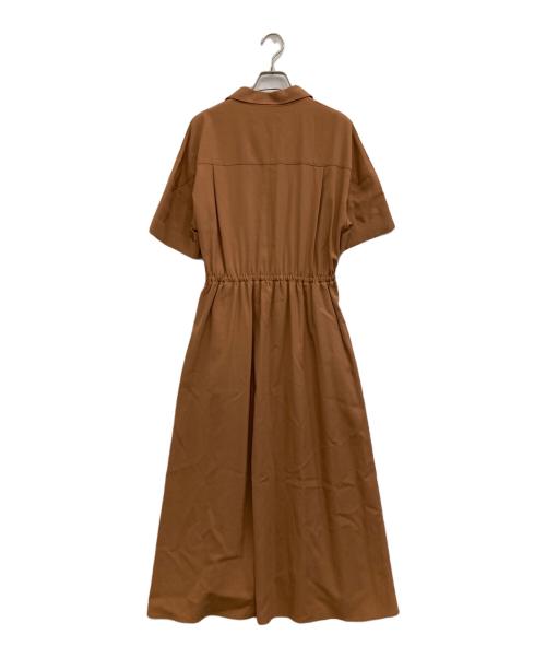 Noble（ノーブル）Noble (ノーブル) 半袖シャツワンピース ブラウン サイズ:表記無しの古着・服飾アイテム