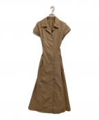 IENAイエナ）の古着「ノースリーブワンピース」｜ブラウン