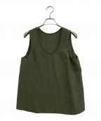 R’IAM-PLAGEリアムプラージュ）の古着「ノースリーブブラウス」｜オリーブ