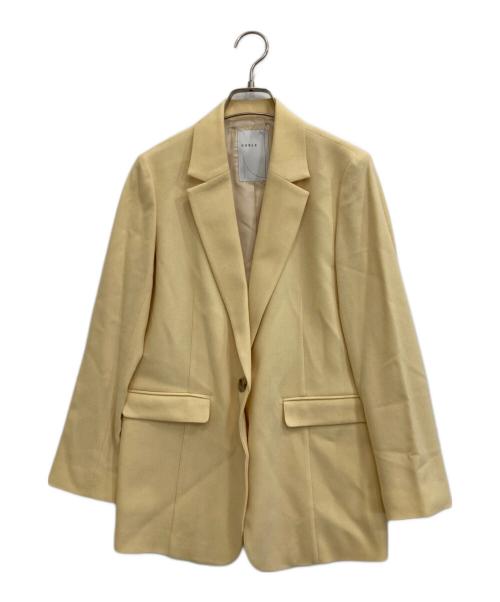 Noble（ノーブル）Noble (ノーブル) テーラードジャケット イエロー サイズ:36の古着・服飾アイテム
