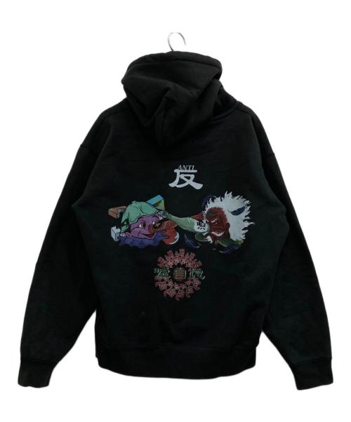 hangoverz clothez（ハングオーバーズ）Hangoverz clothez (ハングオーバーズ) 刺繍パーカー ブラック サイズ:Lの古着・服飾アイテム