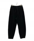 COMOLIコモリ）の古着「パイル パンツ」｜ブラック