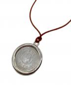 HERMESエルメス）の古着「セリエネックレス」｜シルバー×ブラウン