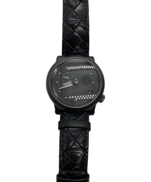 BOTTEGA VENETA（ボッテガベネタ）BOTTEGA VENETA (ボッテガベネタ) GIRARD-PERREGAUX (ジラール ペルゴ) bvx ジラールペルゴ ウォッチ ブラックの古着・服飾アイテム