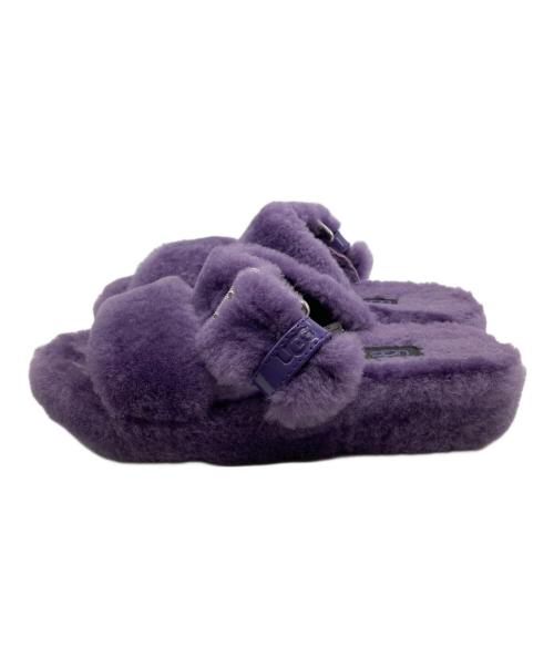 UGG（アグ）UGG (アグ) ファーサンダル パープル サイズ:USA6の古着・服飾アイテム