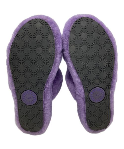 UGG（アグ）UGG (アグ) ファーサンダル パープル サイズ:USA6の古着・服飾アイテム