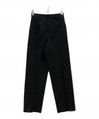Ameriアメリ）の古着「GLITTER JACQUARD PANTS」｜ブラック