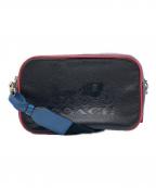 COACHコーチ）の古着「レザーショルダーバッグ」｜ブラック×マルチ