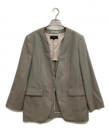 UNTITLED（アンタイトル）の古着「ノーカラージャケット」｜ベージュ