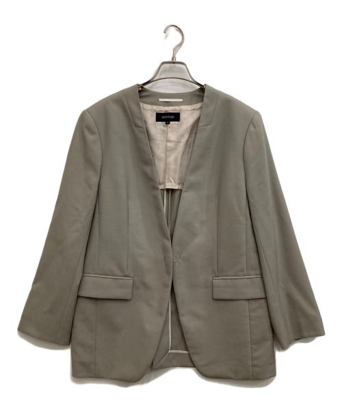 UNTITLED（アンタイトル）UNTITLED (アンタイトル) ノーカラージャケット ベージュ サイズ:42の古着・服飾アイテム