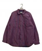 SUPREME×MM6 Maison Margielaシュプリーム×エムエムシックスメゾンマルジェラ）の古着「Padded Shirt」｜ネイビー×レッド