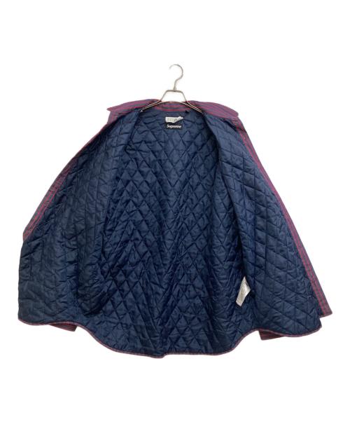 SUPREME（シュプリーム）Supreme (シュプリーム) MM6 Maison Margiela (エムエムシックスメゾンマルジェラ) Padded Shirt ネイビー×レッド サイズ:XLの古着・服飾アイテム