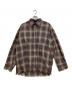 MAISON SPECIAL（メゾンスペシャル）の古着「Prime-Over Cut Off Ombre Check Shirt」｜パープル