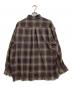 MAISON SPECIAL (メゾンスペシャル) Prime-Over Cut Off Ombre Check Shirt パープル サイズ:2：7000円