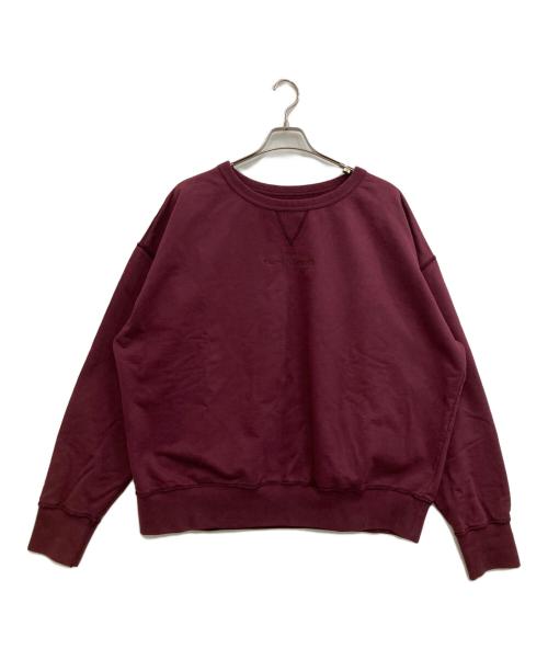 Maison Margiela（メゾンマルジェラ）Maison Margiela (メゾンマルジェラ) ロゴ刺繍スウェット レッド サイズ:XXLの古着・服飾アイテム
