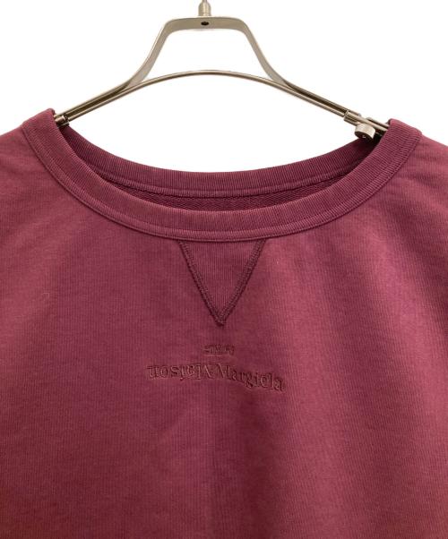 Maison Margiela（メゾンマルジェラ）Maison Margiela (メゾンマルジェラ) ロゴ刺繍スウェット レッド サイズ:XXLの古着・服飾アイテム