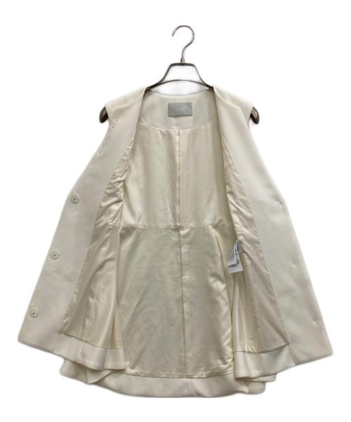 CELFORD（セルフォード）CELFORD (セルフォード) パールペプラムジレ ホワイト サイズ:Fの古着・服飾アイテム