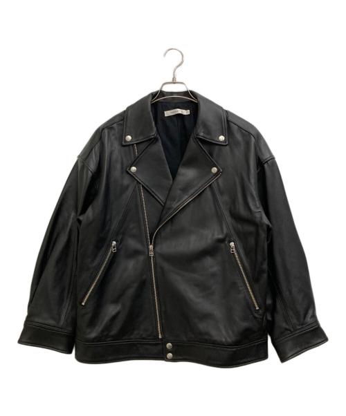 moussy（マウジー）moussy (マウジー) LEATHER OVER RIDERS JACKET ブラック サイズ:FREEの古着・服飾アイテム