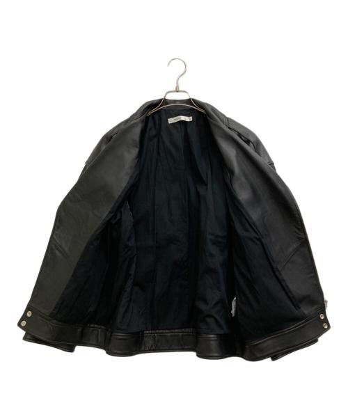 moussy（マウジー）moussy (マウジー) LEATHER OVER RIDERS JACKET ブラック サイズ:FREEの古着・服飾アイテム