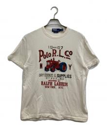 POLO RALPH LAUREN（ポロ・ラルフローレン）の古着「半袖Tシャツ」｜ベージュ