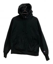 Champion（チャンピオン）の古着「リバースウィーブパーカー」｜ブラック