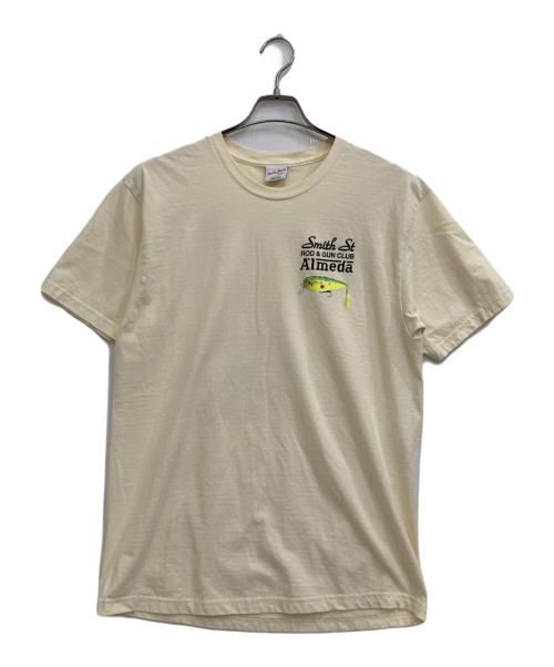 The Almeda Club（ザアラメダクラブ）THE ALMEDA CLUB (ザアラメダクラブ) プリントTシャツ ベージュ サイズ:LARGEの古着・服飾アイテム