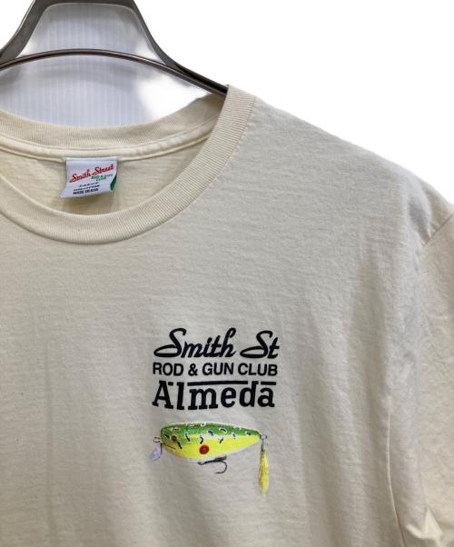 The Almeda Club（ザアラメダクラブ）THE ALMEDA CLUB (ザアラメダクラブ) プリントTシャツ ベージュ サイズ:LARGEの古着・服飾アイテム