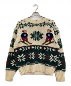 POLO RALPH LAURENポロ・ラルフローレン）の古着「ポロベアスキーニット」｜ベージュ