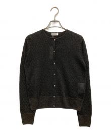 BALLSEY（ボールジィ）の古着「シアーラメカーディガン」｜ブラック
