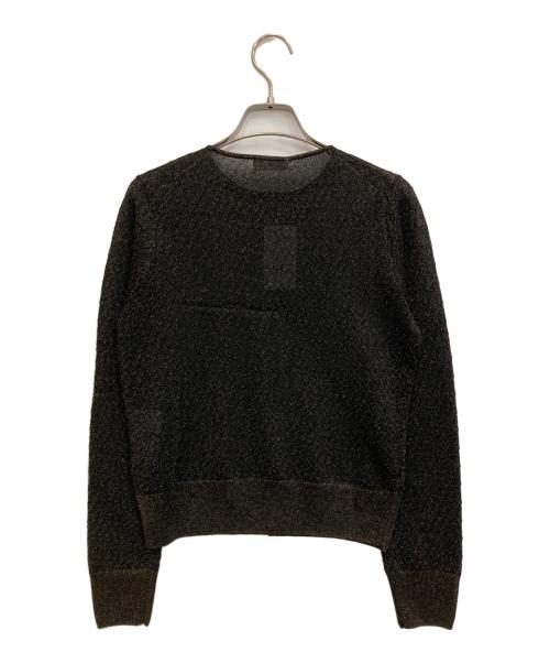 BALLSEY（ボールジィ）BALLSEY (ボールジィ) シアーラメカーディガン ブラック サイズ:Ｓの古着・服飾アイテム